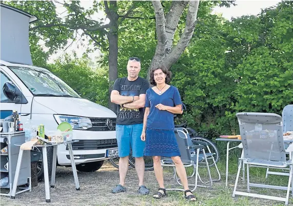  ?? Fabry ?? Für die Familie Croci Torti ist es der erste Campingurl­aub in Wien.