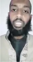  ??  ?? A man allegedly fighting for Islamic State who says he is Canadian was captured in Syria. In a video released Sunday he says his name is Mohammad Abdullah Mohammad.