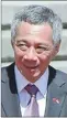  ??  ?? Lee Hsien Loong, Singaporea­n prime minister