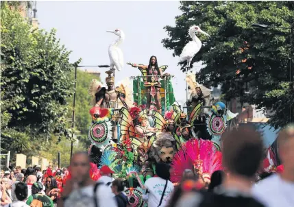  ?? PHOTO: JONATHAN BRADY/ PA ?? Dancers on the second day of last year’s carnival