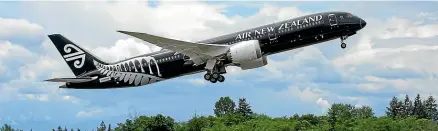  ??  ?? An Air New Zealand 787-9 Dreamliner in 2014. It promised cheaper fares, due to more seats and better fuel efficiency.