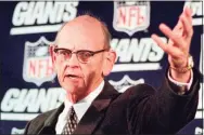  ?? Daniel Hulshizer / Associated Press ?? Former Giants GM George Young was selected to the Hall of Fame’s Class of 2020, one of 20 members chosen in conjunctio­n with the league’s centennial.