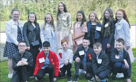  ?? (Pic: John Ahern) ?? Pupils from Anglesboro National School who received their Confirmati­on last Friday.