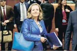  ?? FRANCOIS LENOIR / REUTERS ?? Nadia Calviño, ministra de Economía en funciones