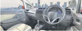  ??  ?? Premium interiors of the 2018 Honda Jazz