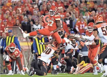  ?? TNS ?? Former Chiefs running back Kareem Hunt can begin to practice with the Cleveland Browns while he is still serving an eight-game suspension. He is eligible to begin playing in games Nov. 10.