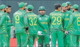  ??  ?? The Pakistan team was guilty of an allround shoddy display against India. AP
