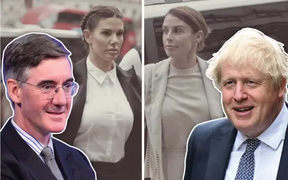  ?? ?? Jacob Ree-Mogg’s defence of Boris Johnson, and the clash between Rebekah Vardy and Coleen Rooney, have both excited public interest.