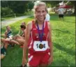  ?? FUAD SHALHOUT — THE MORNING JOURNAL ?? Firelands junior Alessandra Davis finished fifth at the Keystone Icebreaker in LaGrange on Aug. 21.