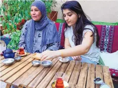  ?? COURTESY OF ZAHRA MARWAN ?? Zahra Marwan, right, enjoys time with her mother, Hayat Ani, in Kuwait in 2019.