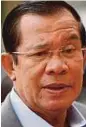  ??  ?? Hun Sen