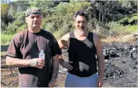  ??  ?? Mark Peterson, left, and Gary Watson are being hailed as heroes for their efforts to save the 72-yearold kuia.