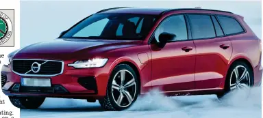  ??  ?? Ice masters: Volvo’s V60 estate range can easily handle arctic conditions