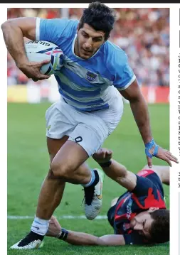  ?? GETTY IMAGES ?? Class act: Cubelli scores Argentina’s second try