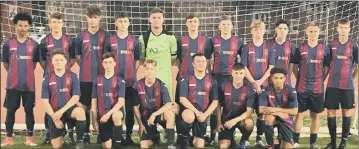  ??  ?? KEEPING THE DREAM ALIVE US Portsmouth Under-18s defeated Weymouth 3-0 in the Youth Cup. Back (from left): Finley Bello, Charlie Musson, Jack Heath, Matty Doughan, Damian Kelsall, George Hopwood, Toby Knight, Vinny Maghee, James Hope-Clark, Sam Rutherford, Pip Wilcox. Front: George Quirke, Toby Toman, Ashton John, Harvey Burn, Daruis Gates