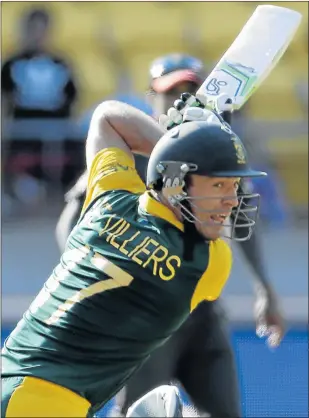  ?? Picture: REUTERS ?? GOT YOUR NUMBER: South Africa’s captain AB de Villiers’s chosen shirt number 17 is based on the fact that he was born on February 17 and made his Test debut on December 17