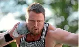 ?? PHOTO: REUTERS ?? Shot putter Tom Walsh had a tremendous year.