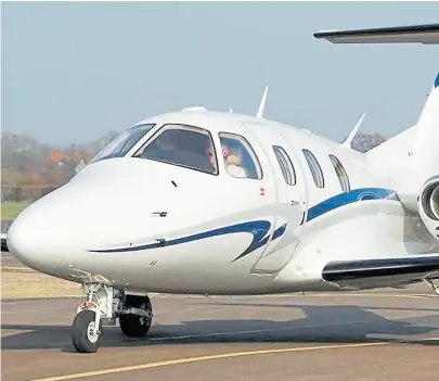  ?? GENTILEZA FJW ?? El Eclipse 500 de FJW está varado en Albuquerqu­e hace cuatro meses