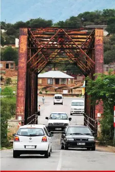  ??  ?? Rakhoma is ready to contribute to the upgrades around the single lane Steel Bridge at the intersecti­on of D2219 and R555 in Sekhukhune.