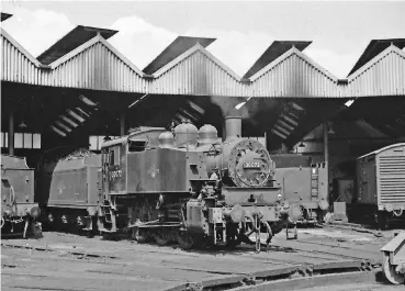  ??  ?? No. 30072 became possibly the most photograph­ed class member when, in 1963, it was reallocate­d to Guildford to act as shed pilot, replacing a ‘B4’. A short wheelbase shunter was needed to get itself and another engine onto the turntable.
