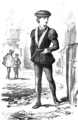  ??  ?? This Victorian lithograph depicts a London apprentice in the 16th century