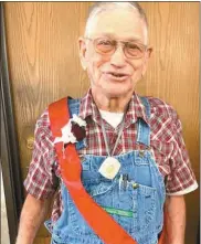  ?? Courtesy ?? Don Ferguson, 90, smiles after being voted 2021 Homecoming King by residents and staff at Off-Broadway last October. Homecoming is one of many activities residents can take part in at Off-Broadway.