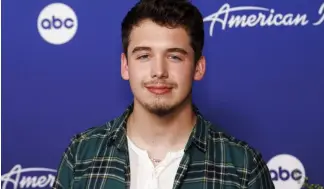  ?? ?? Noah Thompson arrives at the 20th Anniversar­y Celebratio­n of "American Idol" on Monday, April 18, 2022, at Desert 5 Spot in Los Angeles.