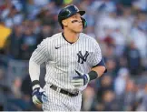  ?? AP FILE ?? Reigning American League MVP Aaron Judge agreed to a nine-year, $360 million free agent contract to remain with the Yankees, according to reports Wednesday.