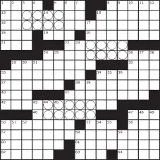  ??  ?? puzzle by: n. lAst, A. kravis And the J.A.s.A. Crossword ClAss no. 0307