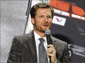  ?? AP 2017 ?? Dale Earnhardt Jr. had an obvious advantage over his fellow NBC TV analysts: his knowledge of NASCAR drivers, most of whom he has competed against.