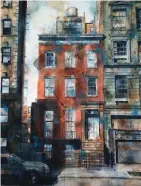  ??  ?? Hold Out, 111 W. 13th St., watercolor, 33 x 22½"