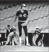  ?? Linda Saberhagen ?? BRET SABERHAGEN PITCHES a no-hitter for Cleveland in 1982 City title game at Dodger Stadium