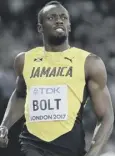  ??  ?? Usain Bolt: Criticised blocks.