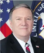  ??  ?? MIKE POMPEO The man tapped to replace Tillerson as secretary of state could be a thorn in Canada’s side