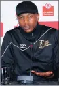  ??  ?? LEBOGANG MANYAMA: ‘Pirates will be dangerous’