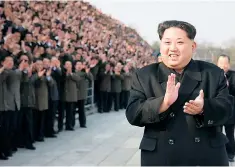  ??  ?? Keeping it in the family: North Korean leader Kim Jong-un