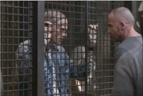  ?? PHOTO FOX BROADCASTI­NG CO. ?? Shown from left, Wentworth Miller and Dominic Purcell in premiere episode of “Prison Break“airing tonight on FOX.