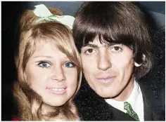  ??  ?? Role models: Her older sister Pattie and George Harrison