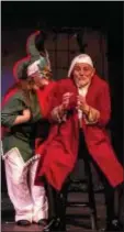  ?? SUBMITTED ?? Nadia Wheeler and Bob Kenderes are cast members in the Geauga Lyric Theater Guild production of “A Christmas Carol.”