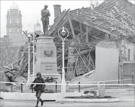  ?? ?? File photo taken in the days shortly after the Enniskille­n Bomb in 1987. Photo: PA Wire.