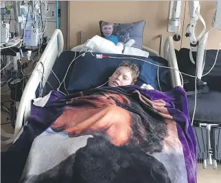  ?? TINA BOILEAU ?? Jonathan Pitre is suffering from intestinal inflammati­on and a liver infection.