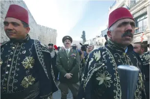  ?? (Marc Israel Sellem/The Jerusalem Post) ?? GEN. EDMUND ALLENBY’S entry into Jerusalem is reenacted outside the Old City yesterday.