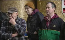  ??  ?? Noel Hanlon, Tomas Hanlon and Sean Egan. Kelliher’s Feed and Agri Supplies, based in Tralee, held two Calf Health and Rearing Informatio­n days in associatio­n with Bonanza Calf Health, at the farms of Frank and Joe Keane, Ballingar, Lixnaw; and in Knockdurat­h, Killarney, at the farm of Pat Moynihan.