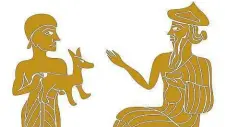  ?? Foto: archiv ?? V něj „věří“. Ellil, druhý a prakticky nejvyšší bůh sumerského náboženstv­í (nad ním byl jen neaktivní An), přijímá zvířecí oběť.