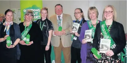  ??  ?? On the move – the hard-working Macmillan team, now based in Stanley Street, Southport