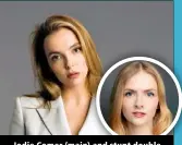  ?? ?? Jodie Comer (main) and stunt double Penny Ashmore (inset) could be twins.