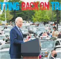  ?? REUTERS ?? Joe Biden dio un discurso a sus simpatizan­tes