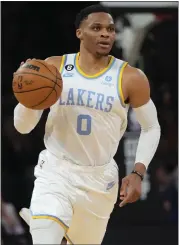  ?? FRANK FRANKLIN II — THE ASSOCIATED PRESS ?? Russell Westbrook was traded from the Lakers to the Jazz as part of a three-team trade on Wednesday.