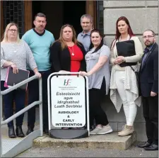  ??  ?? Yvonne Rainey, Cllr. Thomas Healy, Michelle Fletcher, John Doyle, Jade Donlon, Tanya Fletcher and Shane Logan.