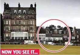  ??  ?? Rooms with a view: The house looks over the Old Course